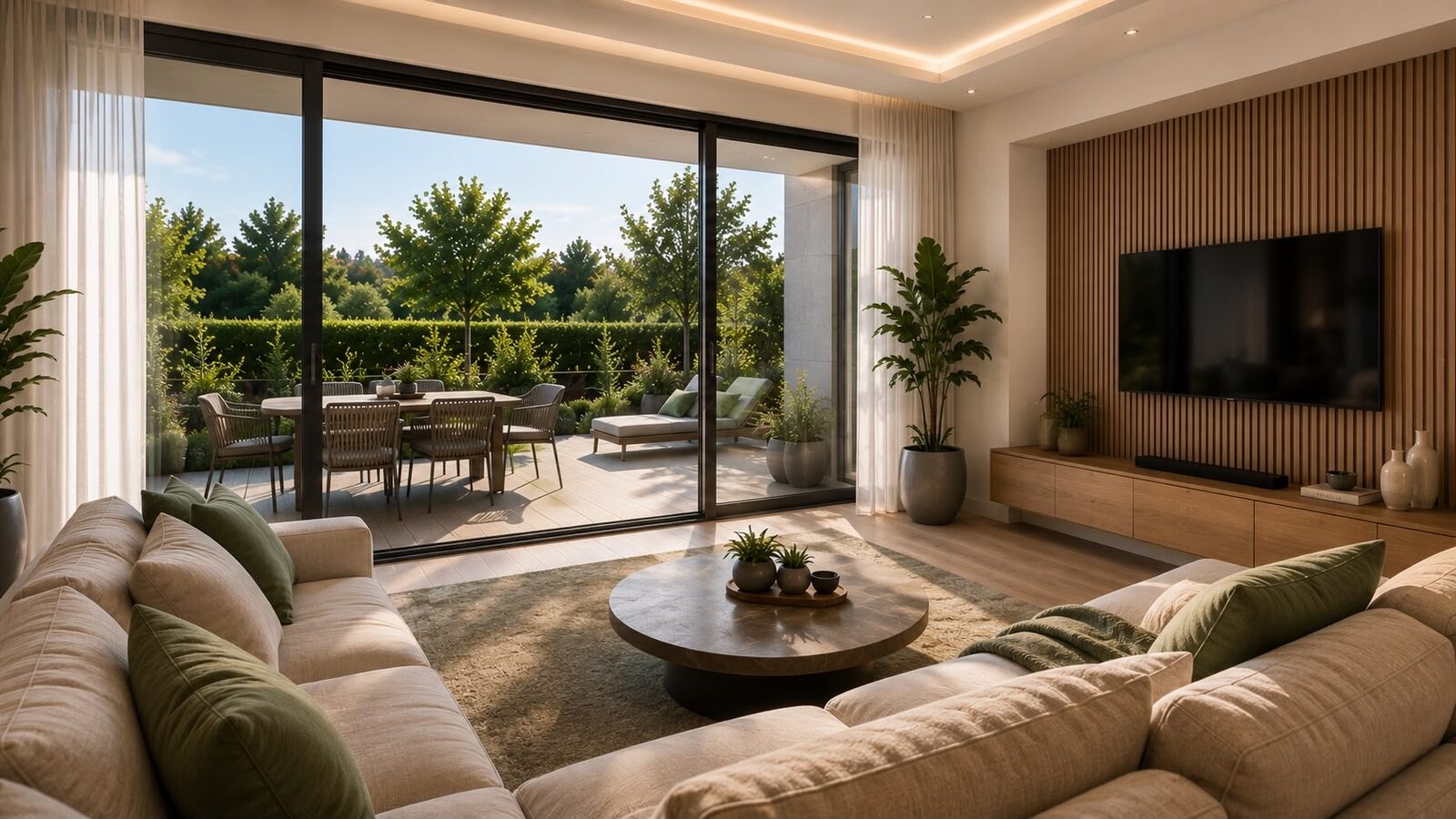 Living room with a view